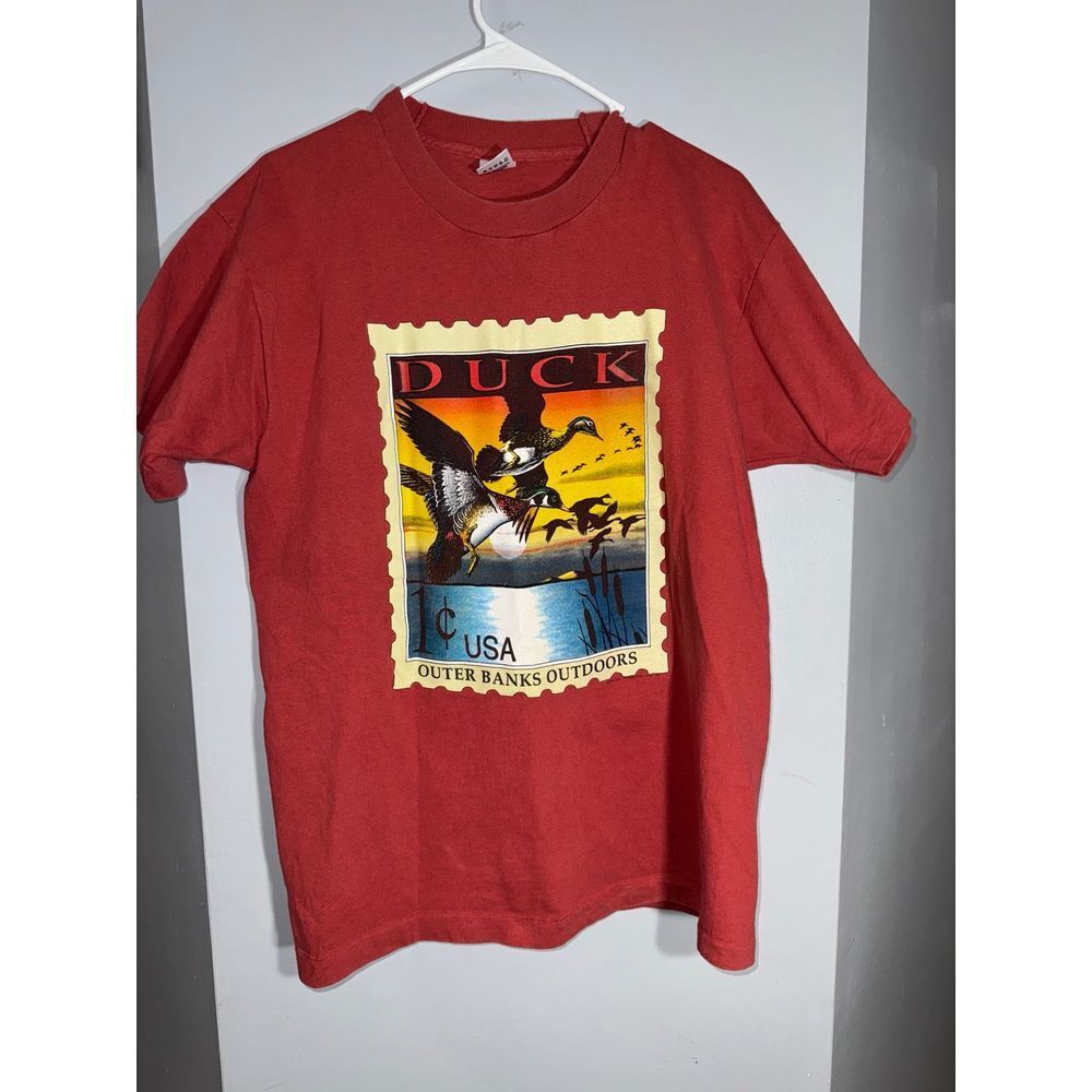 Vintage Fruit of the loom single stitch Outer Banks T-shirt large